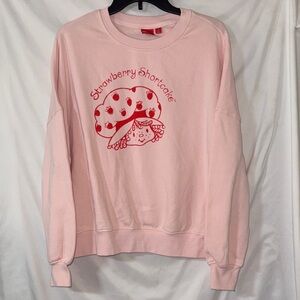 Strawberry Shortcake Pink Sweatshirt Size Medium